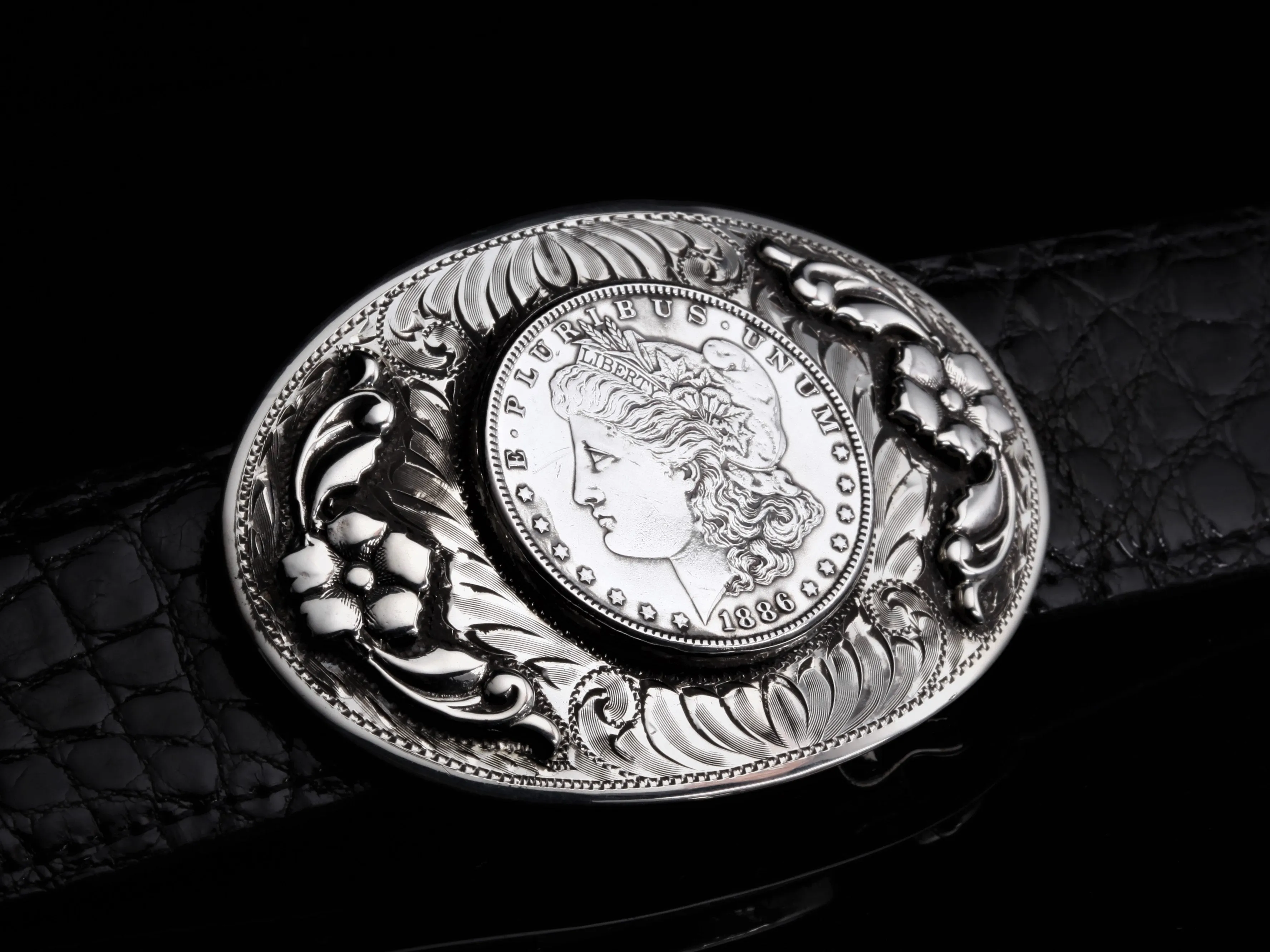 Sutro Morgan Dollar with Flowers