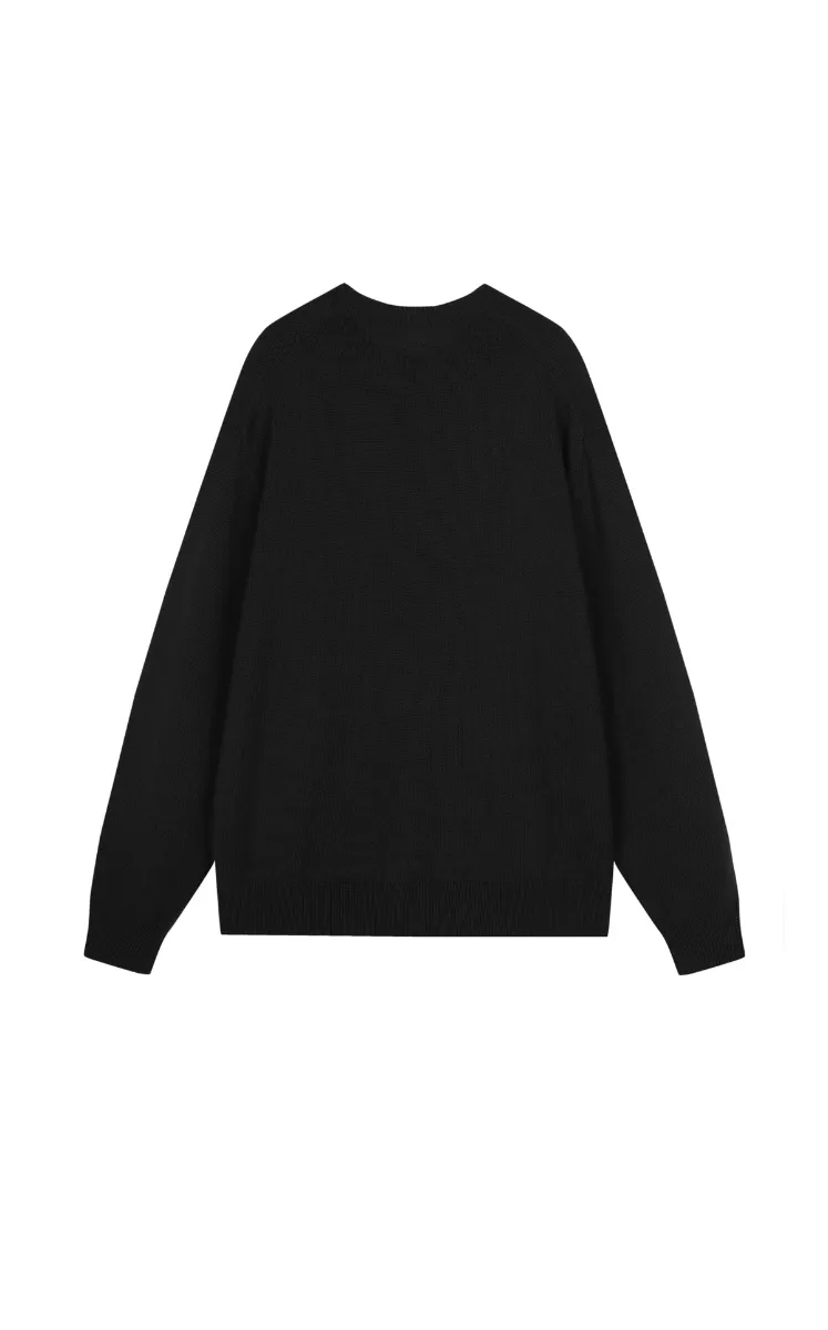 Sweater / JNBY Loose Fit Cat Print Long-Sleeve Sweater