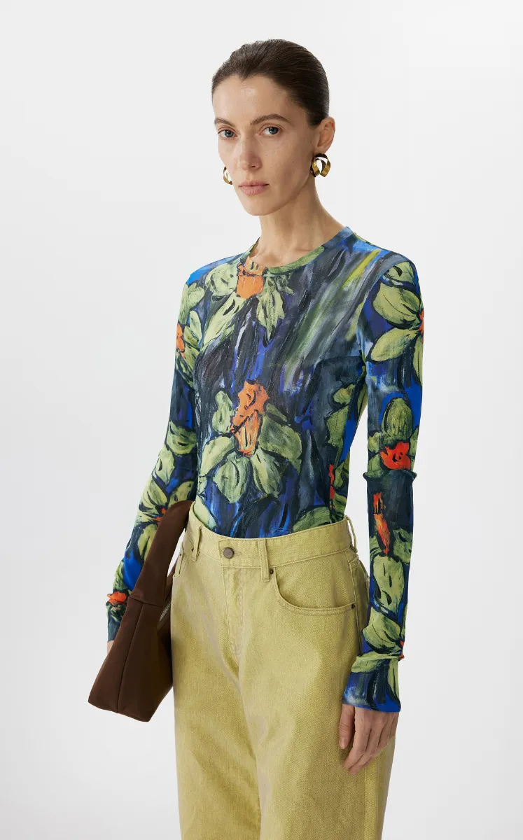 T-shirt / JNBY Hand-Painted Acrylic Daffodil T-shirt