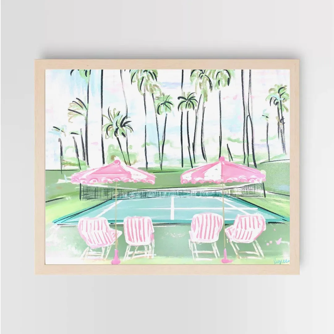 TENNIS IN PARADISE - Art Print