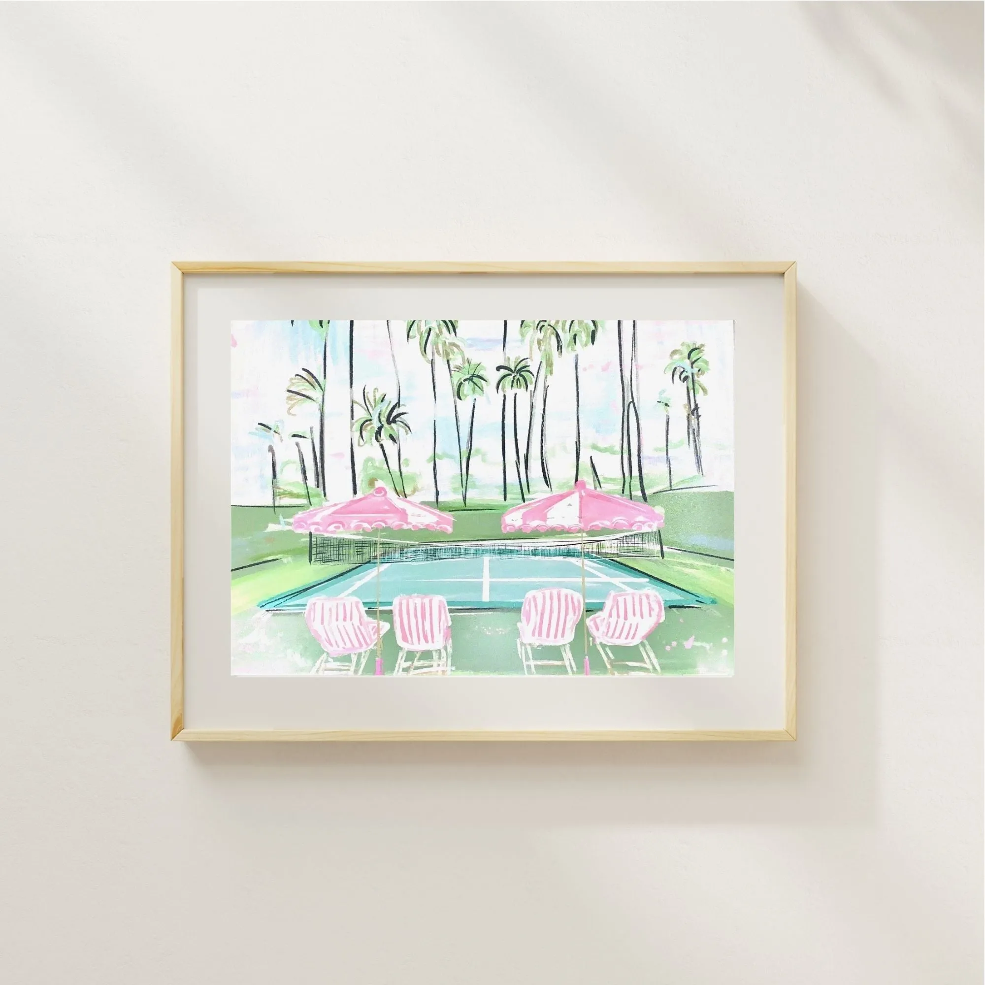 TENNIS IN PARADISE - Art Print