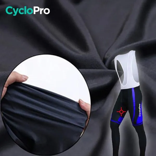 TENUE CYCLISTE AUTOMNE BLEUE - ABSTRACT 