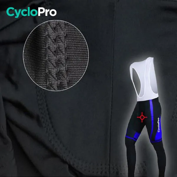 TENUE CYCLISTE AUTOMNE BLEUE - ABSTRACT 