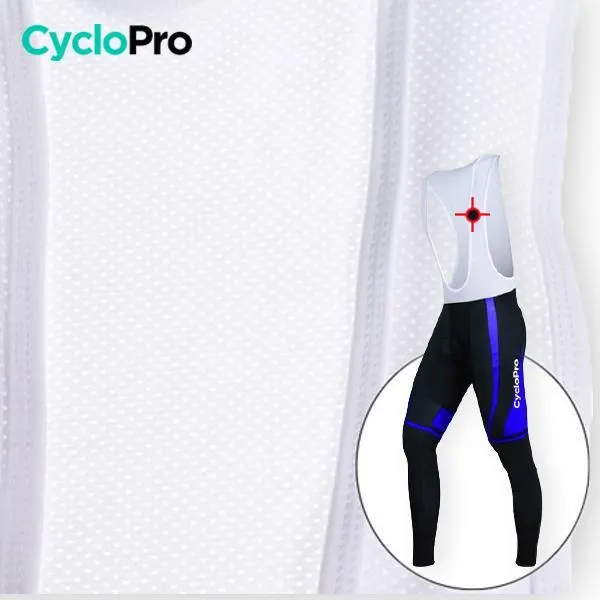 TENUE CYCLISTE AUTOMNE BLEUE - ABSTRACT 