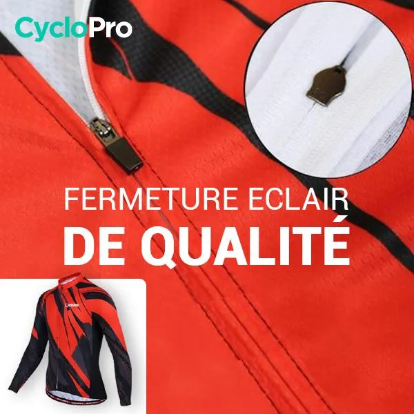 TENUE CYCLISTE AUTOMNE ROUGE - ABSTRACT 