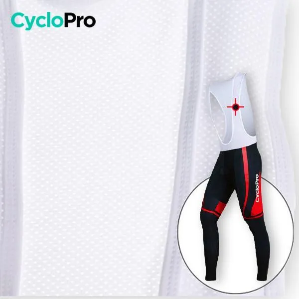 TENUE CYCLISTE AUTOMNE ROUGE - ABSTRACT 
