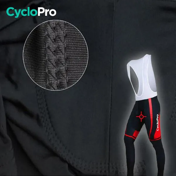 TENUE CYCLISTE AUTOMNE ROUGE - ABSTRACT 