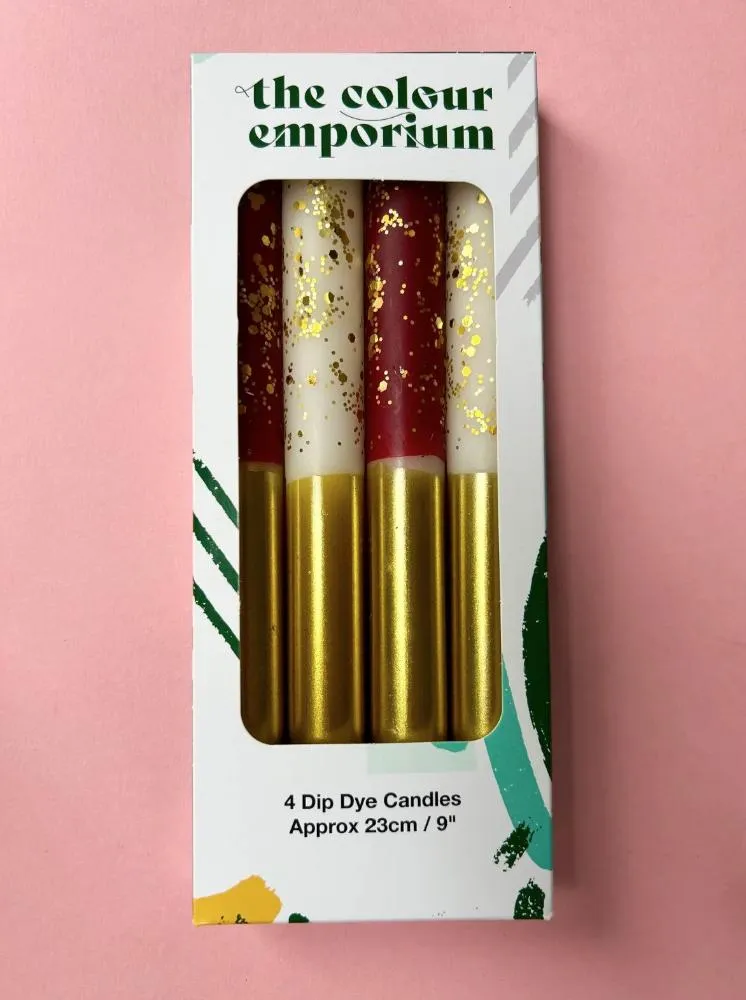 The Colour Emporium - Angel Wings & Plum Pudding Candles (4 Pack)