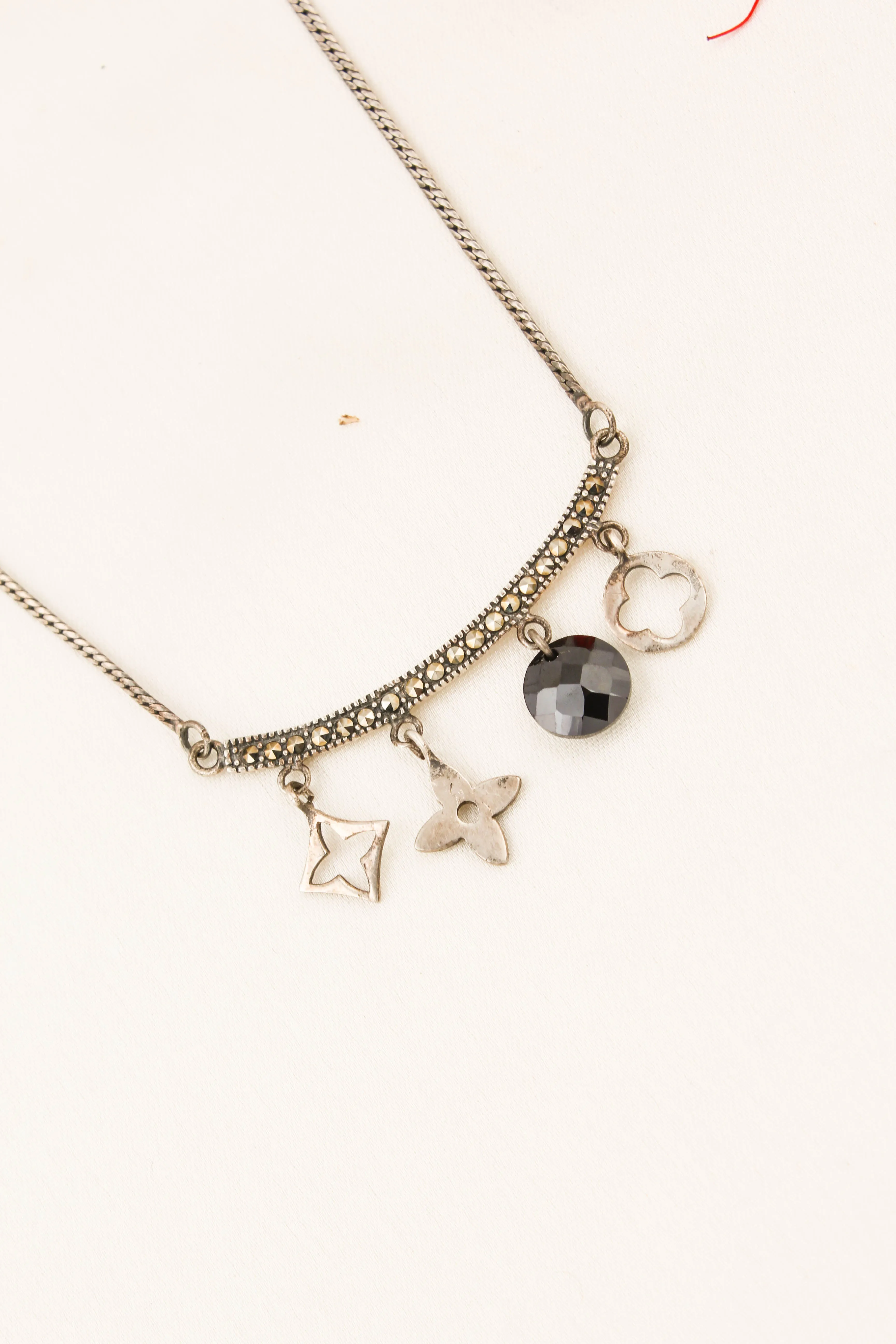 The Erica Silver Marcasite Necklace