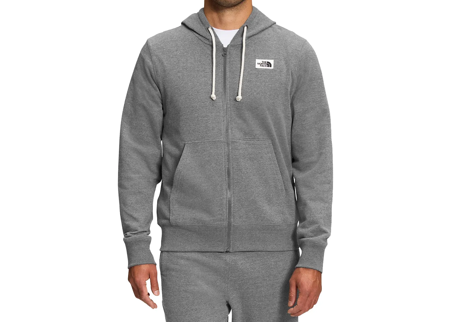 The North Face Heritage Patch Full Zip TNF Medium Grey Heather