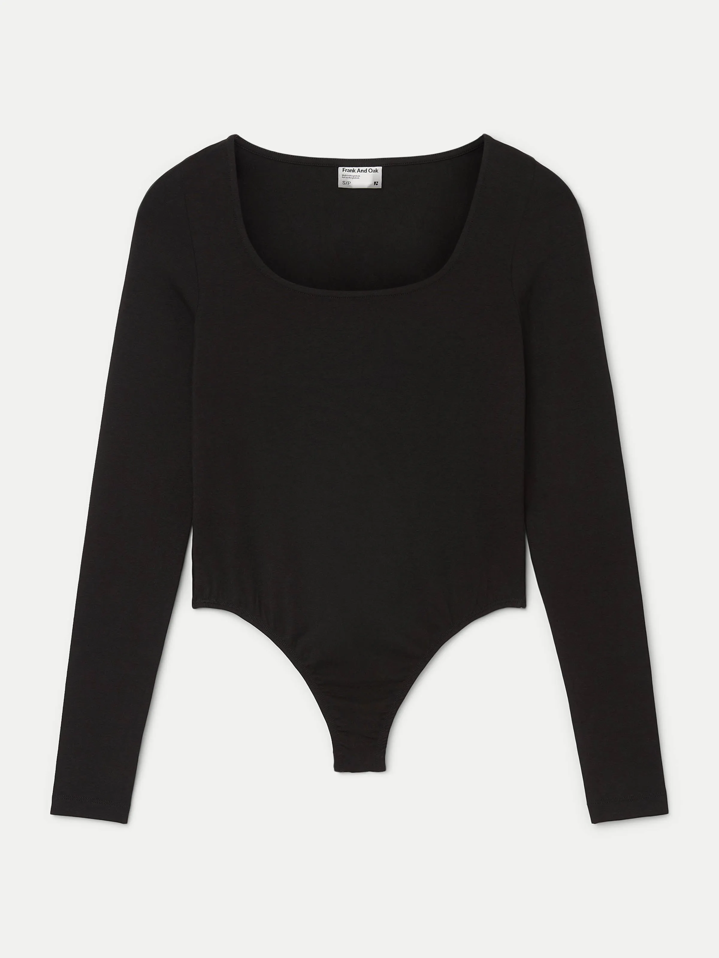 The U Neck Bodysuit in Black