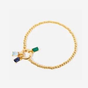 Three Birthstone Bead Bracelet