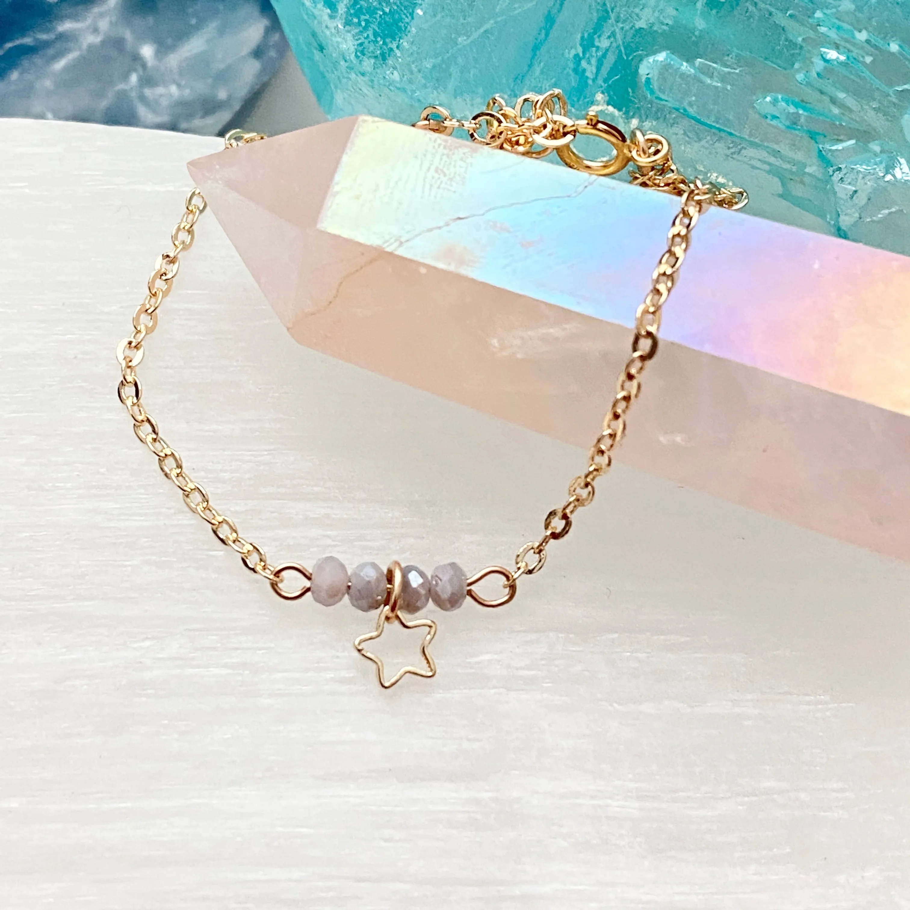 Tiny Beaded Star Bracelet