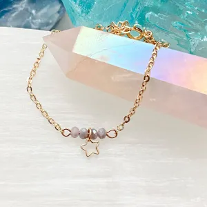 Tiny Beaded Star Bracelet