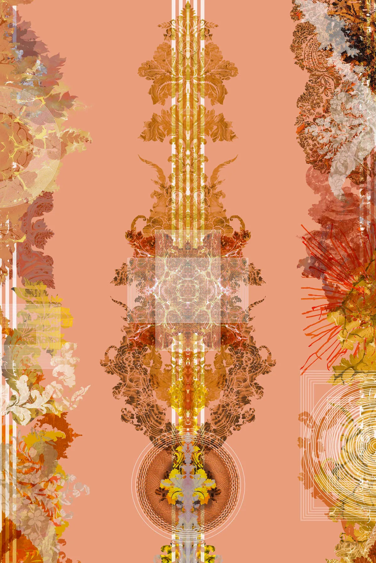 totem damask wallpaper