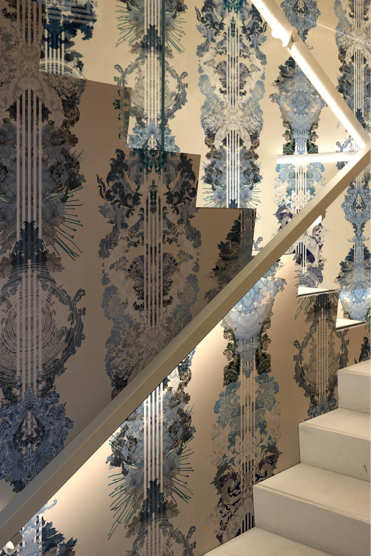 totem damask wallpaper