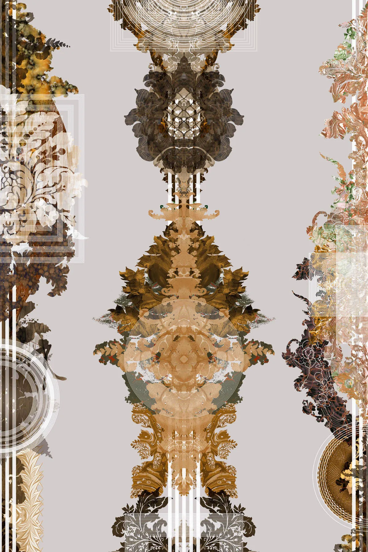 totem damask wallpaper