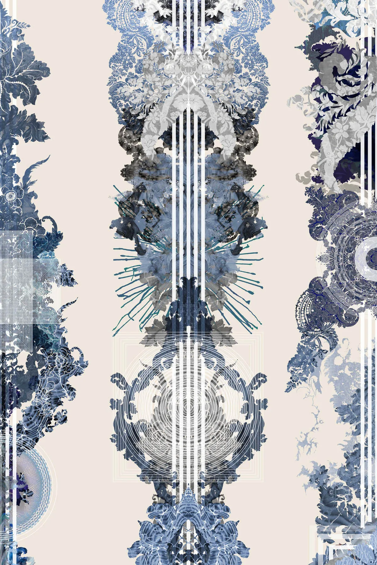 totem damask wallpaper