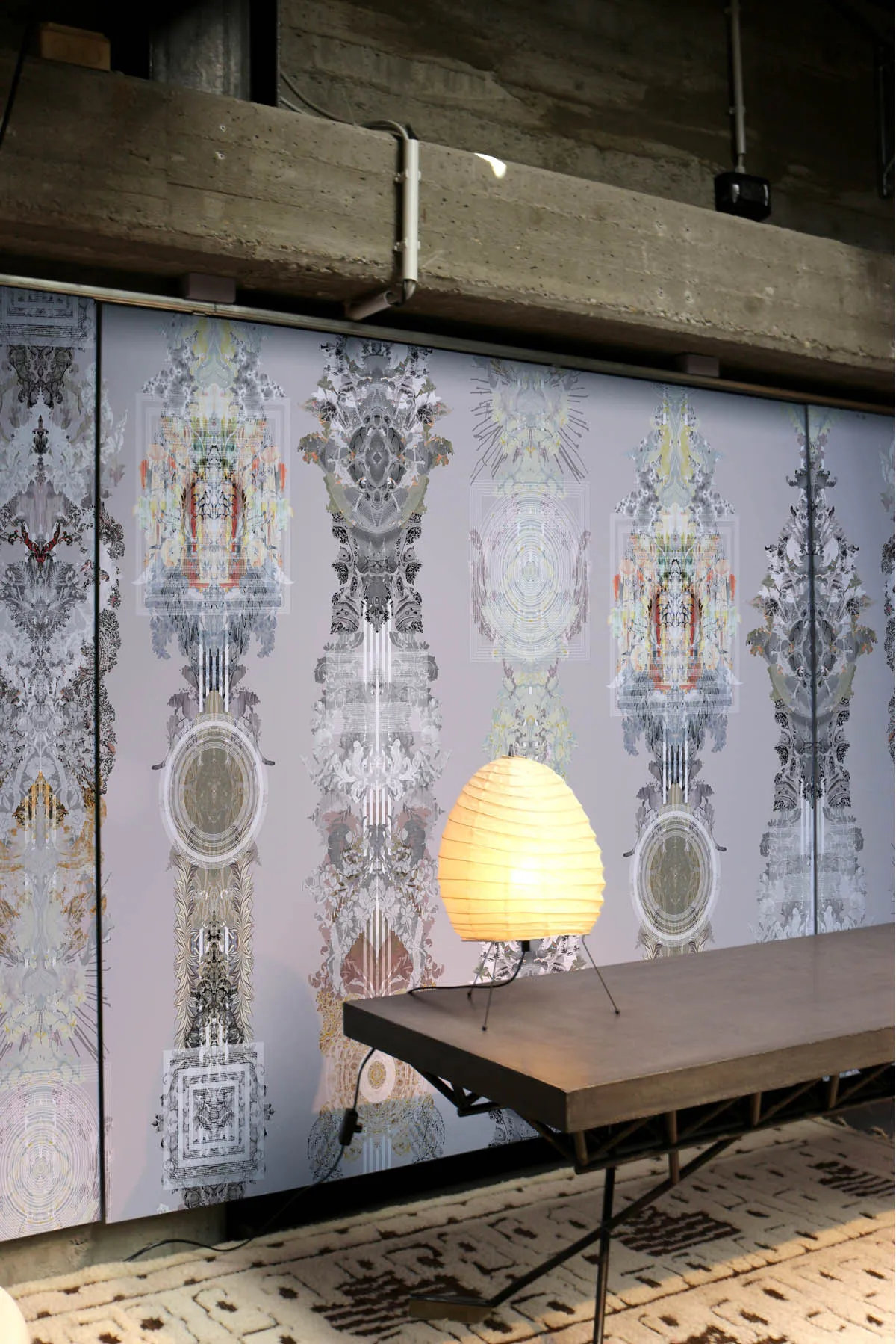 totem damask wallpaper
