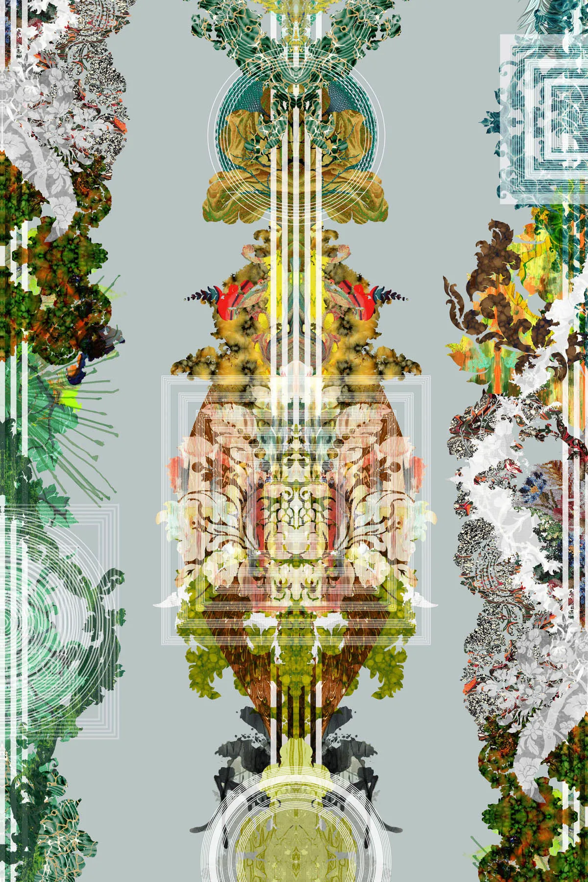 totem damask wallpaper