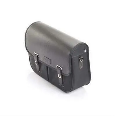 Triumph Waxed Cotton Pannier LHS - Black