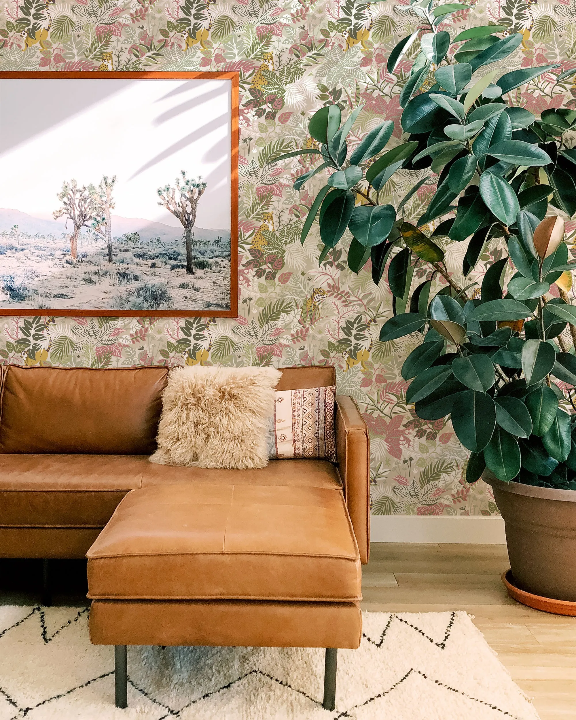 Tropical Oasis - Peel & Stick Wallpaper - Sand