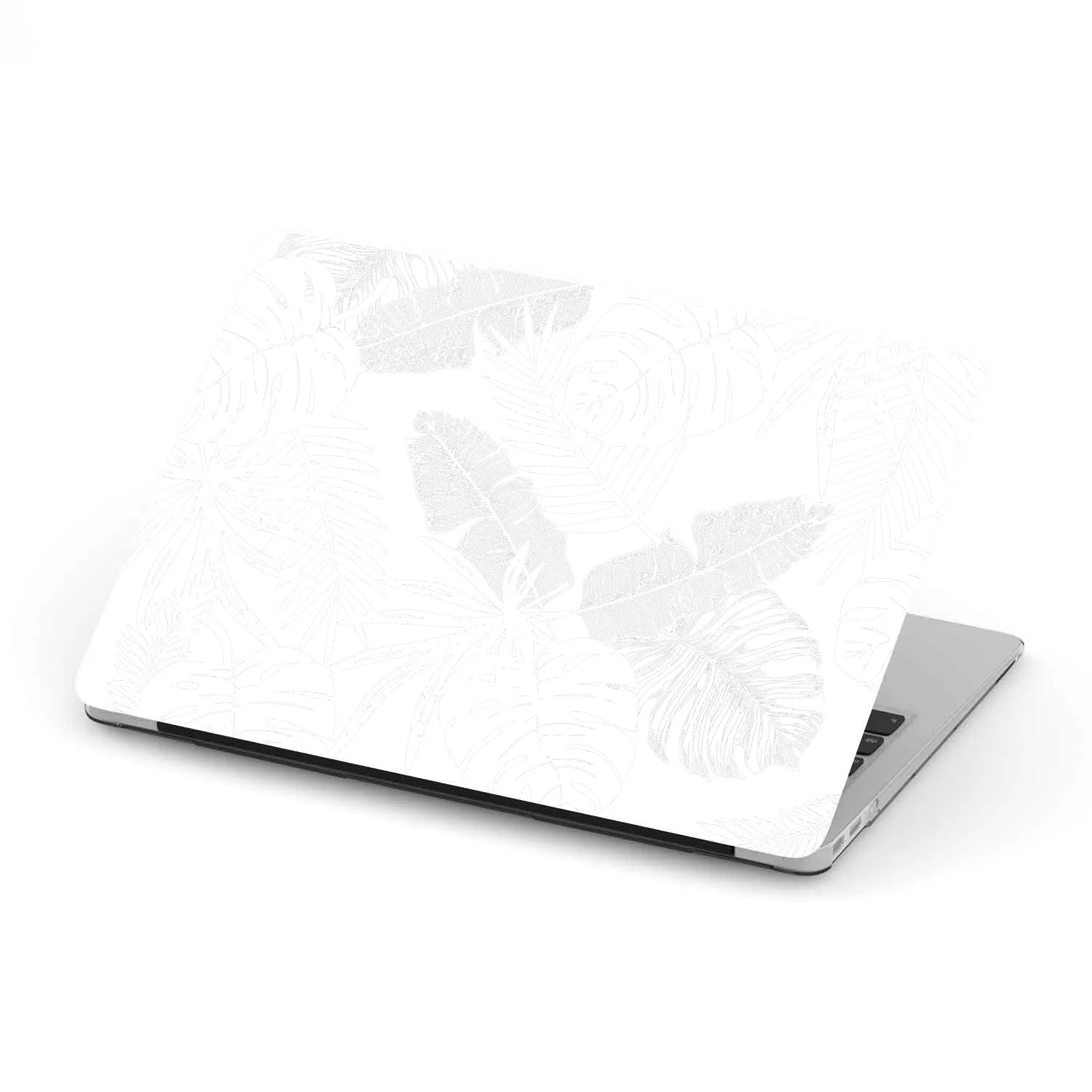 Tropical Palm Leaf Transparent/White Computer Case