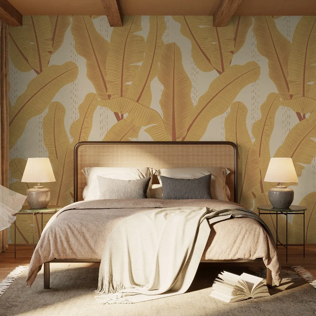 Tropical Palm Leaf Wallpaper Mural