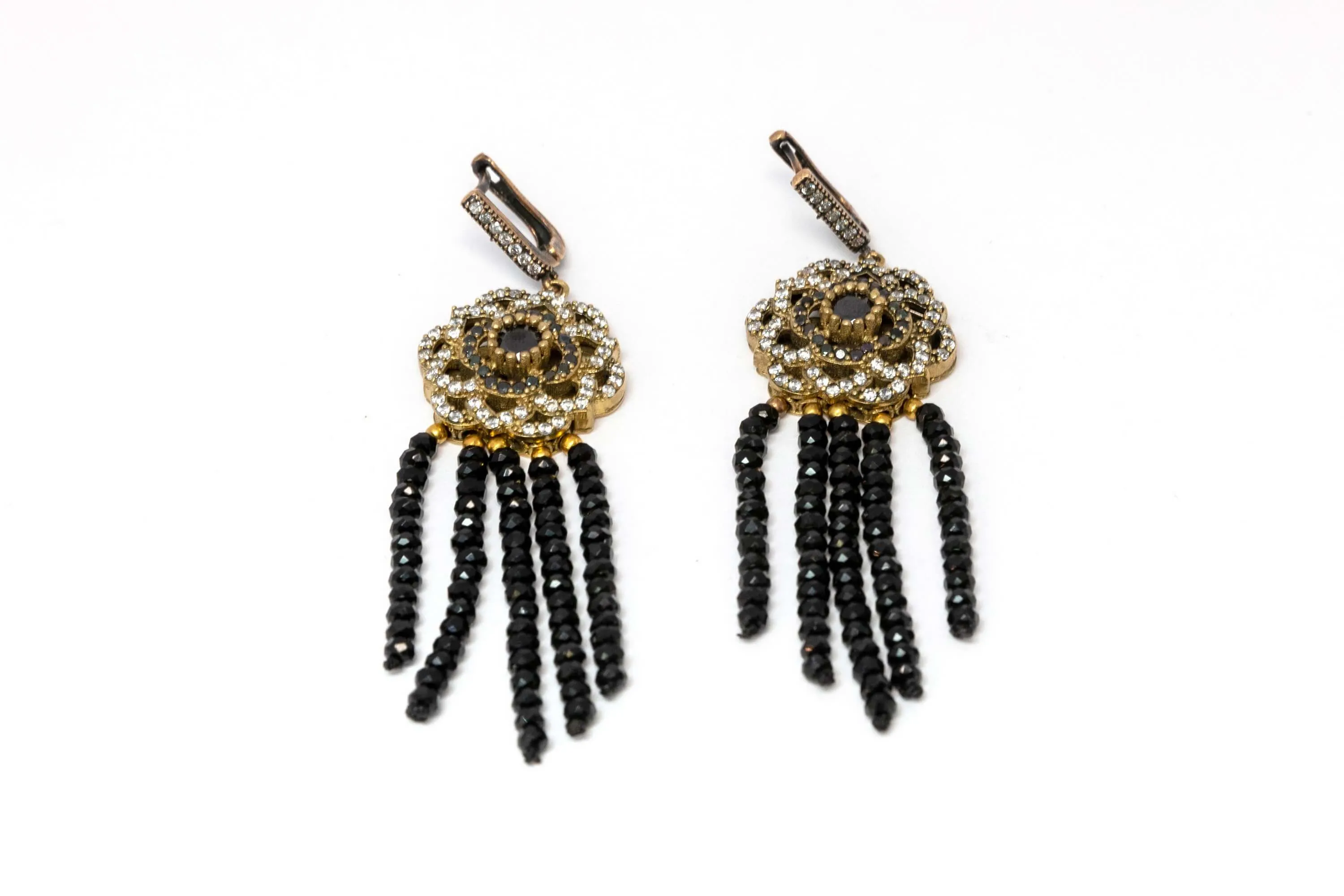 Turkish Floral Dangle Earrings