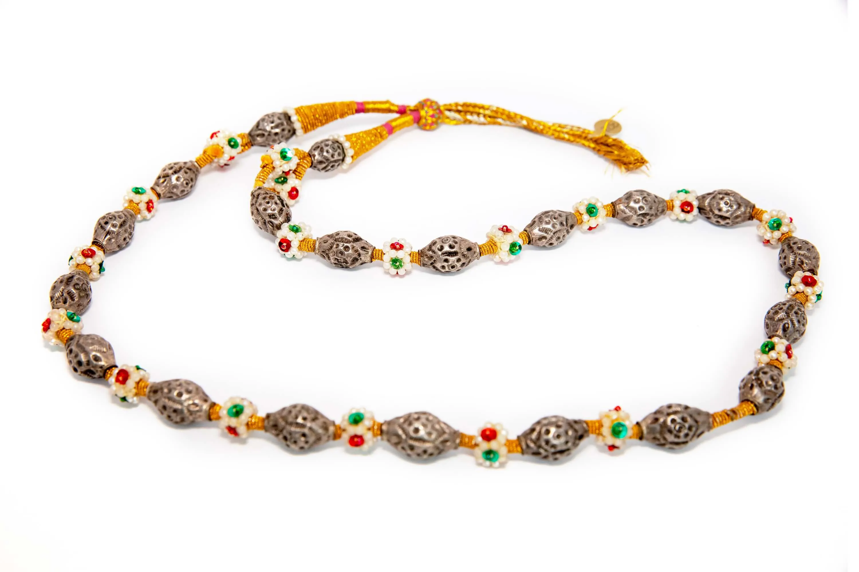 Turkish Silver Beaded Necklace