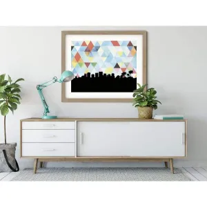 Turks and Caicos geometric skyline