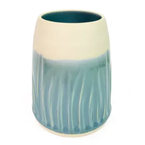 Vase, Sculptural Ceramic Design, One Of A Kind Piece, 4.5" x 4"