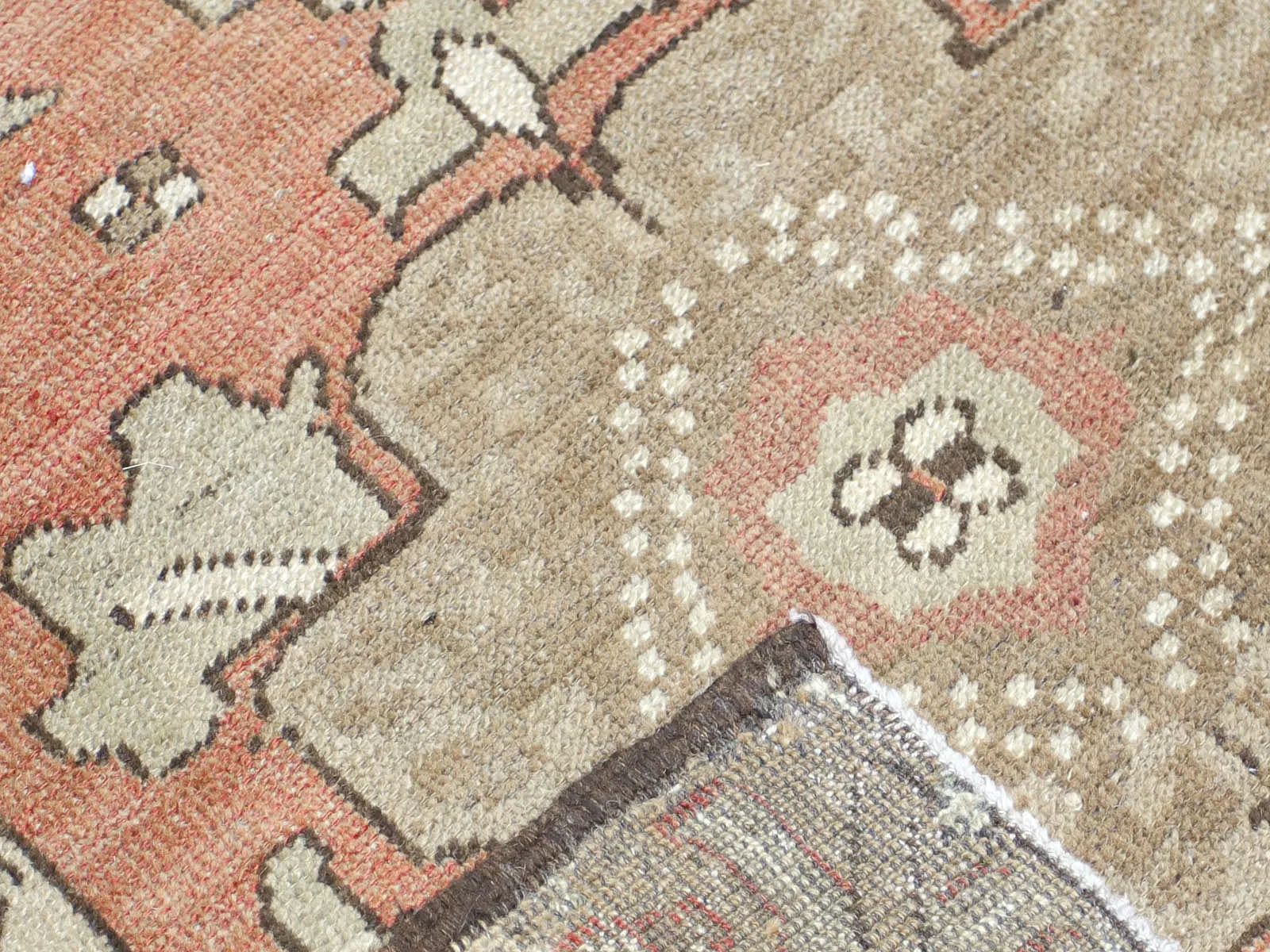 Vintage Turkish Oushak Rug - 5'8" x 8'7"
