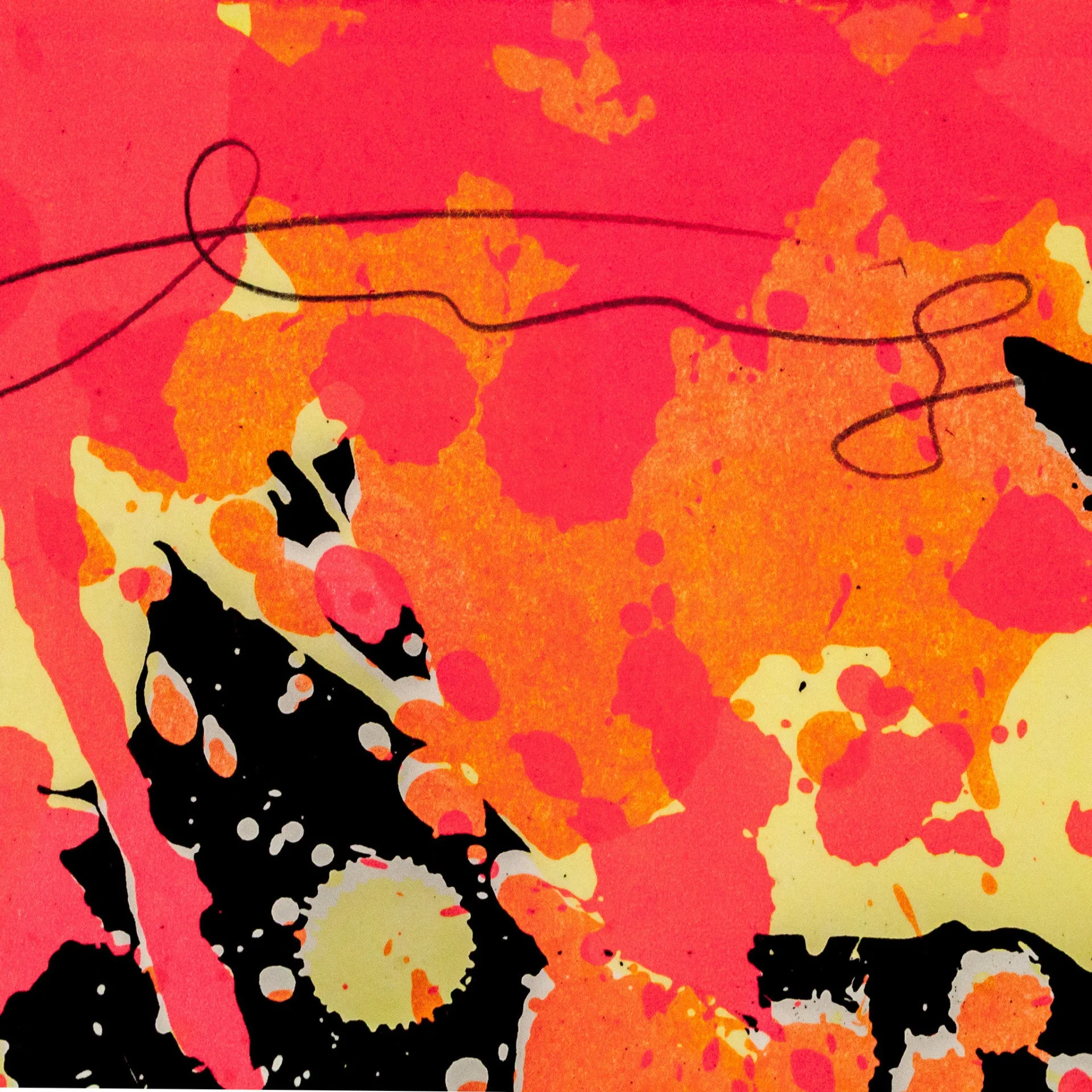 WALASSE TING "FIREWORKS" LITHO, 1974