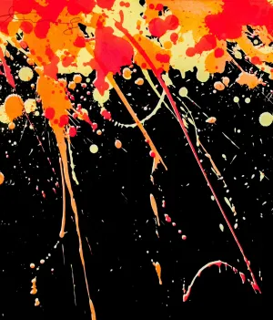 WALASSE TING "FIREWORKS" LITHO, 1974