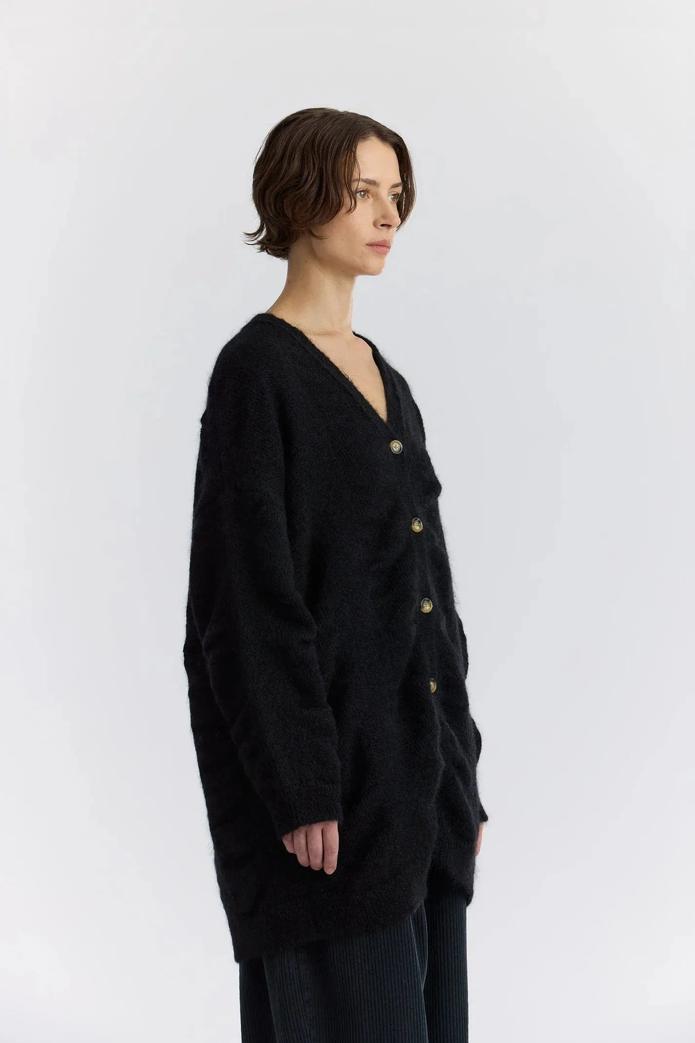 Waterfall Cardigan | Black