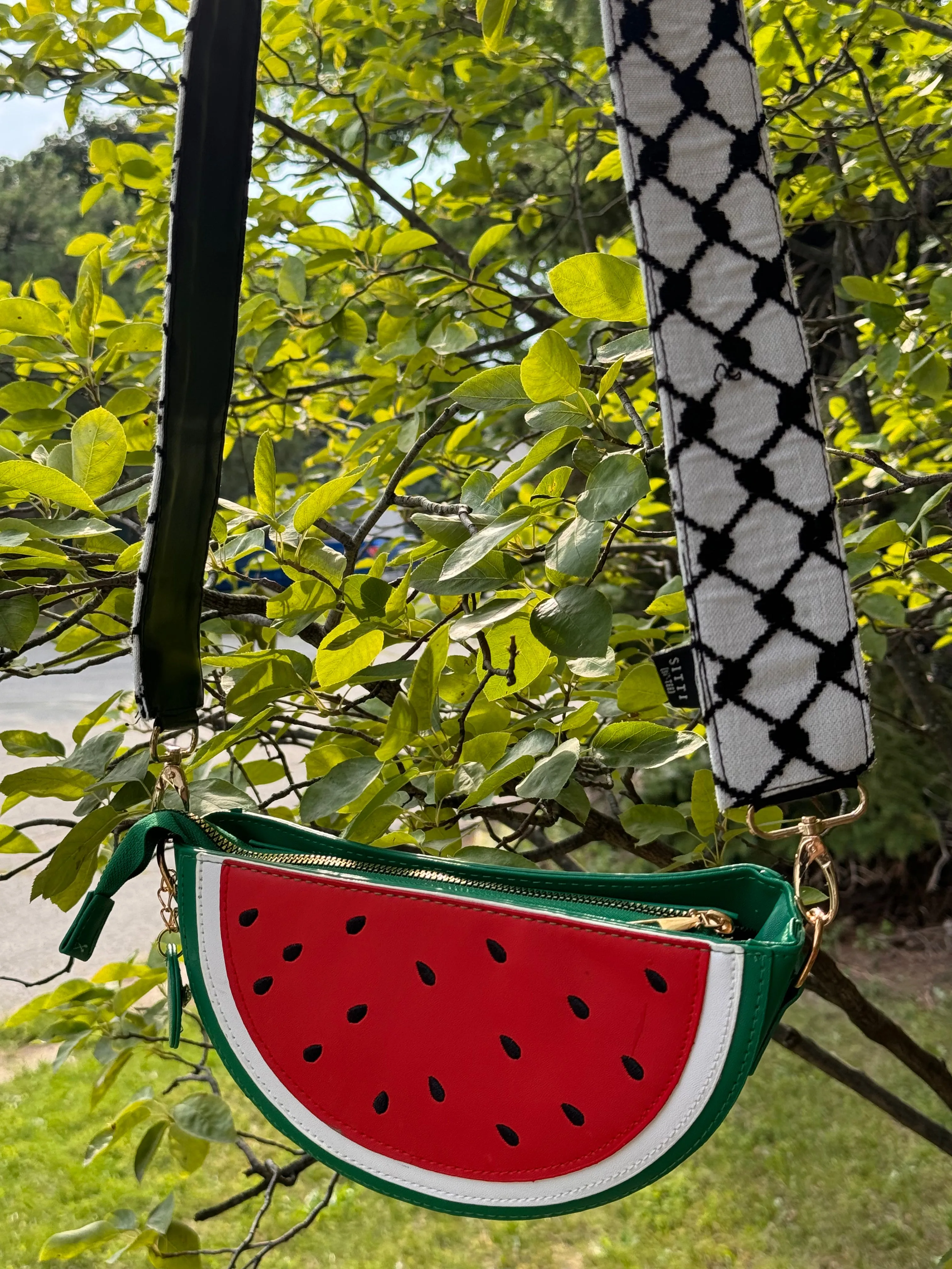 Watermelon Purse   Kuffiyeh Strap (Camera / Bag Strap) - BUNDLE