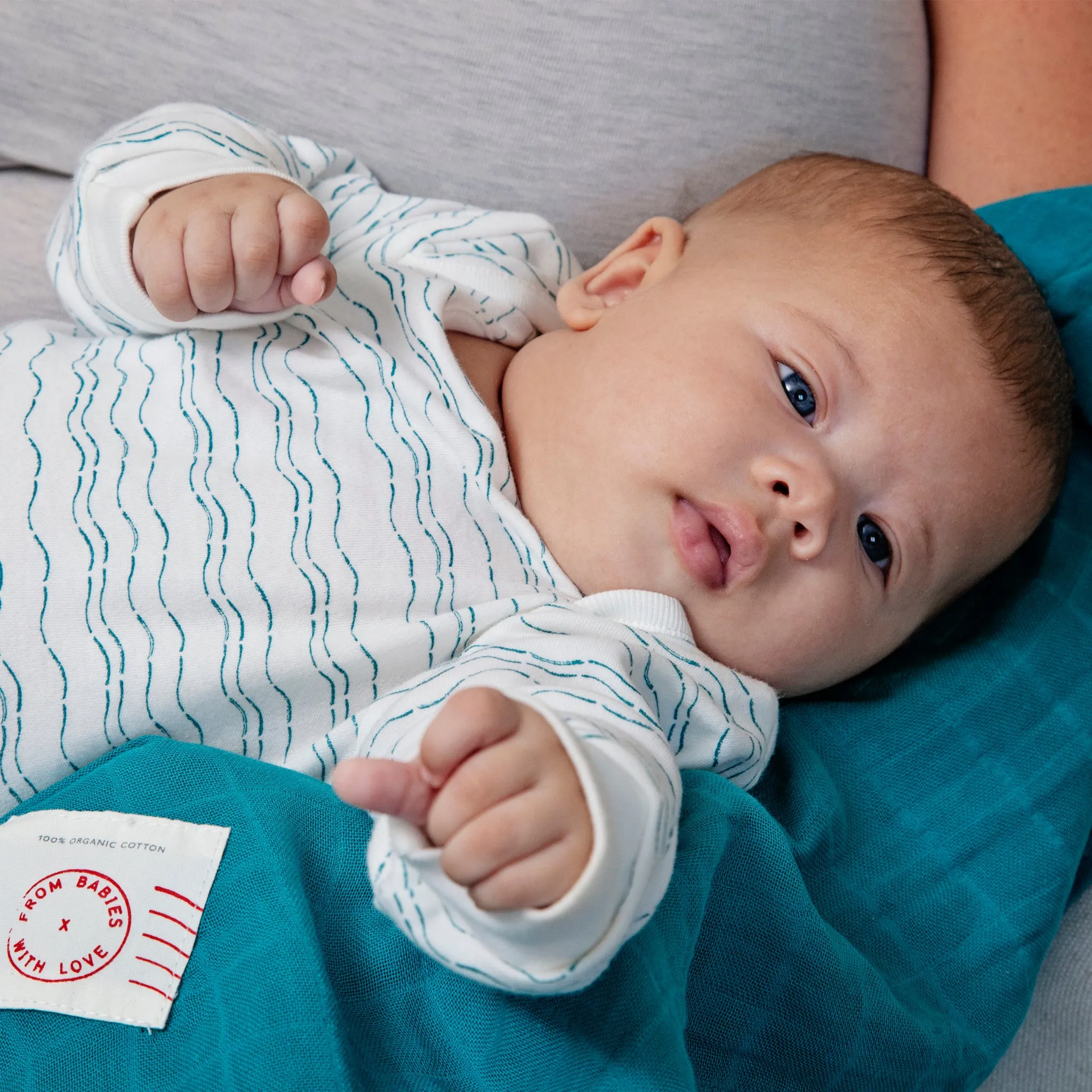 Waves of Joy organic baby grow