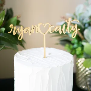 Wedding Cake Topper Names