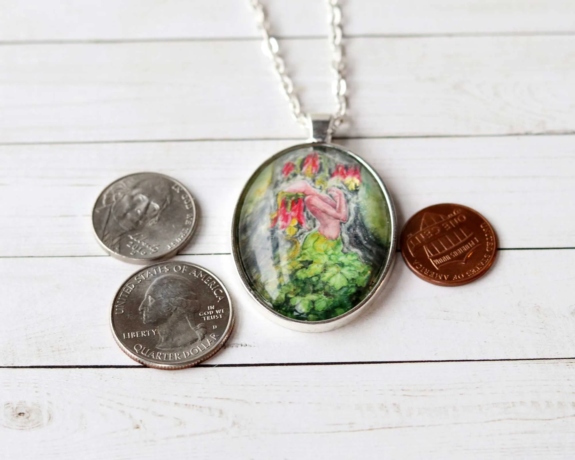 Wild Columbine Goddess Necklace
