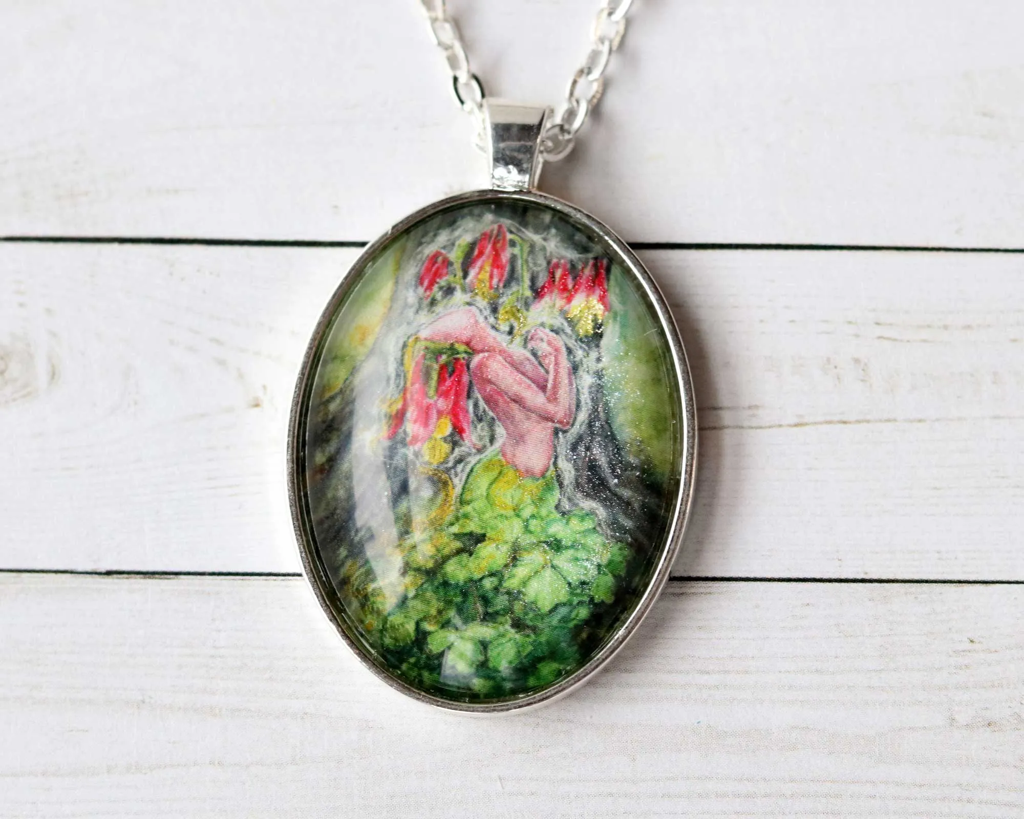 Wild Columbine Goddess Necklace