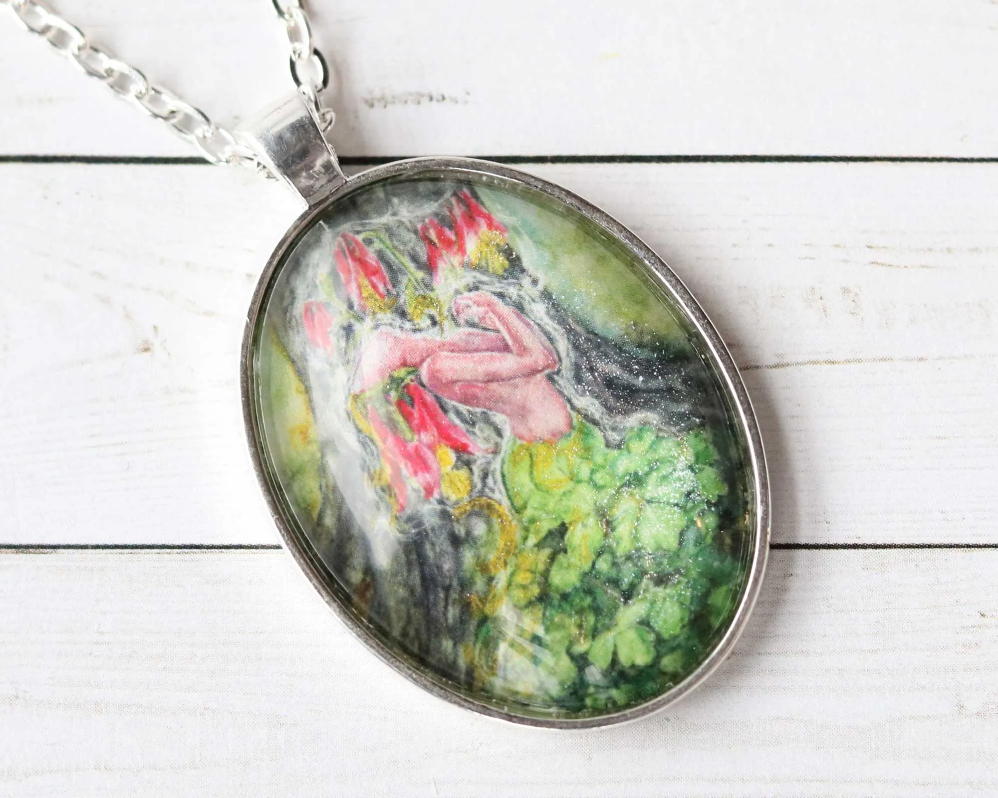 Wild Columbine Goddess Necklace