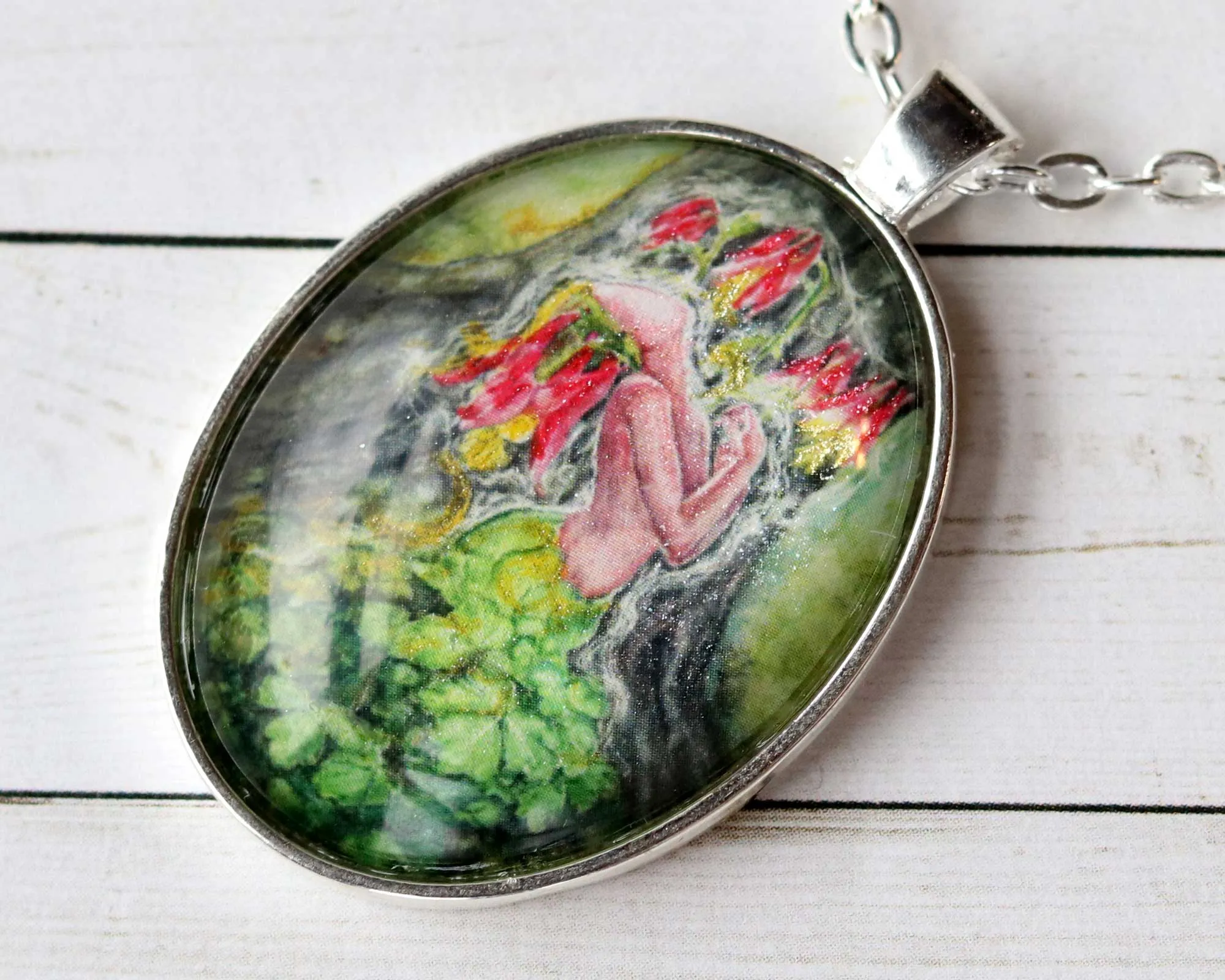 Wild Columbine Goddess Necklace