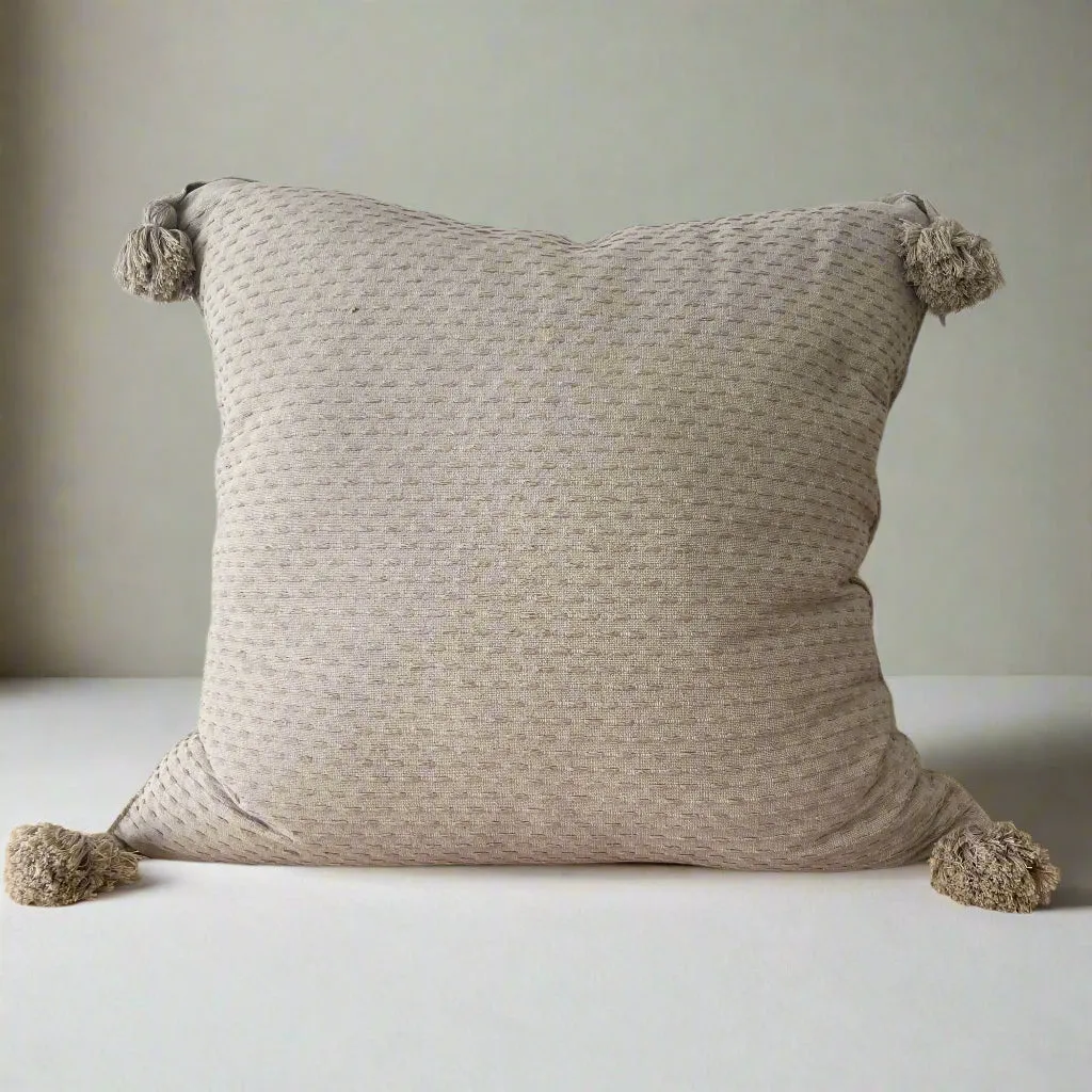 XL Cotton Tassel Pillow № 2