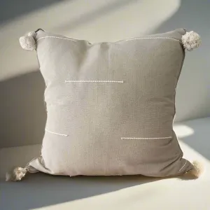 XL Cotton Tassel Pillow № 4