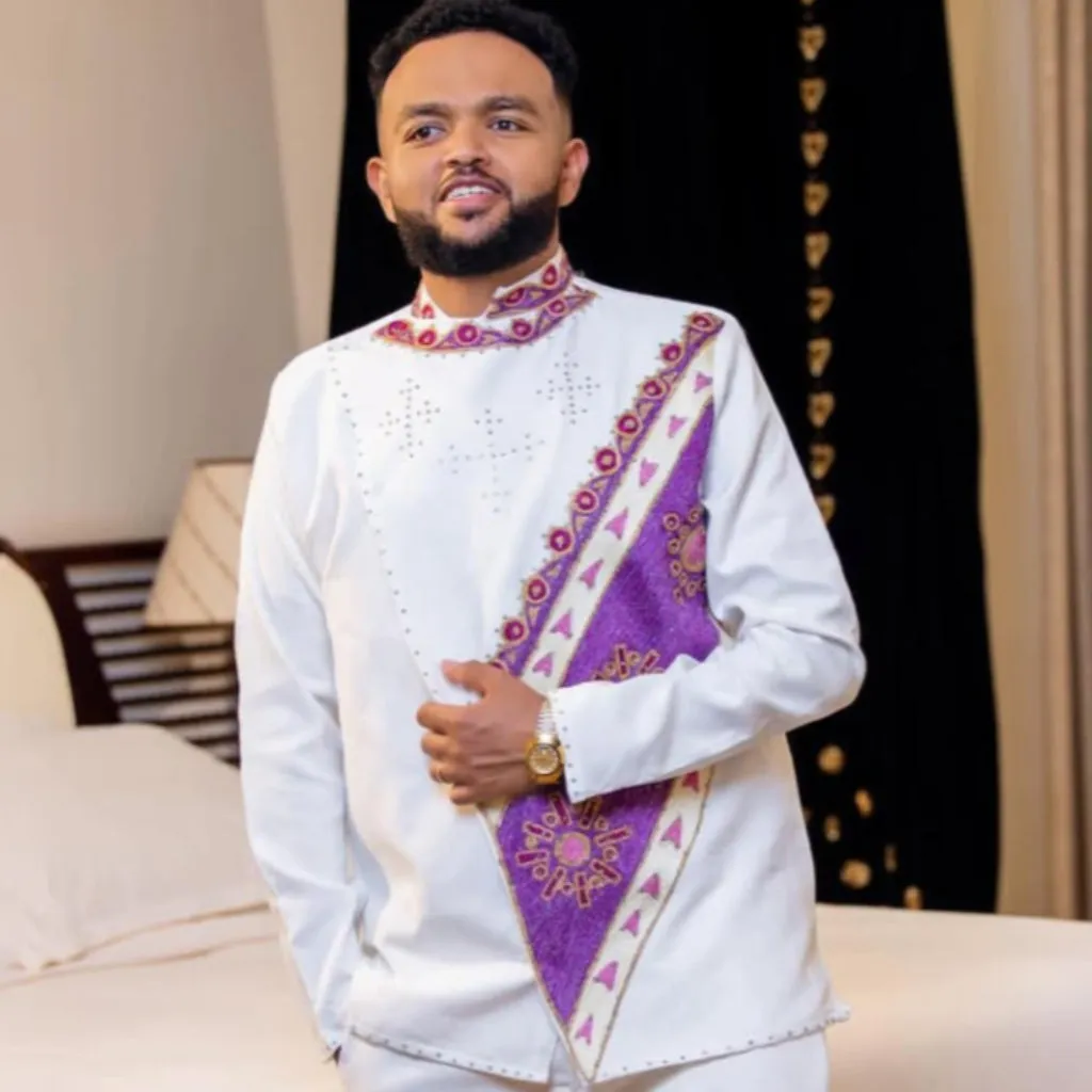 Yaregal  Habesha mens Cloth