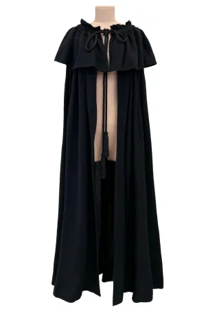 Yves Saint Laurent Fall 1977 Black Cape