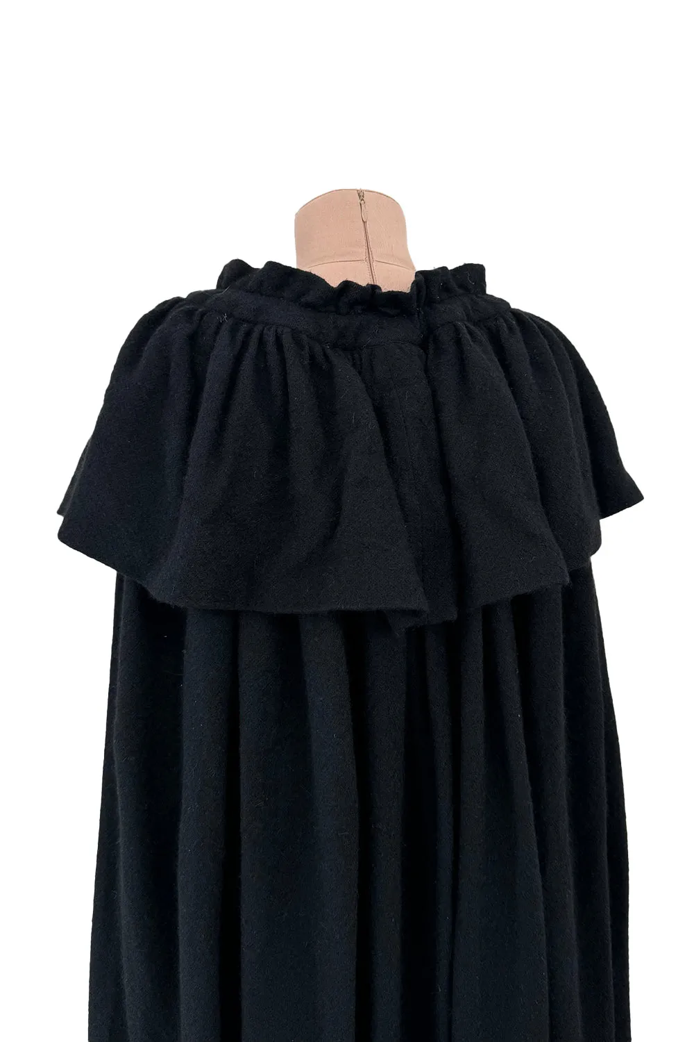 Yves Saint Laurent Fall 1977 Black Cape