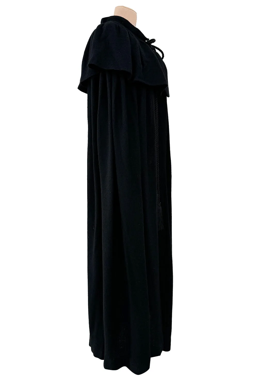 Yves Saint Laurent Fall 1977 Black Cape
