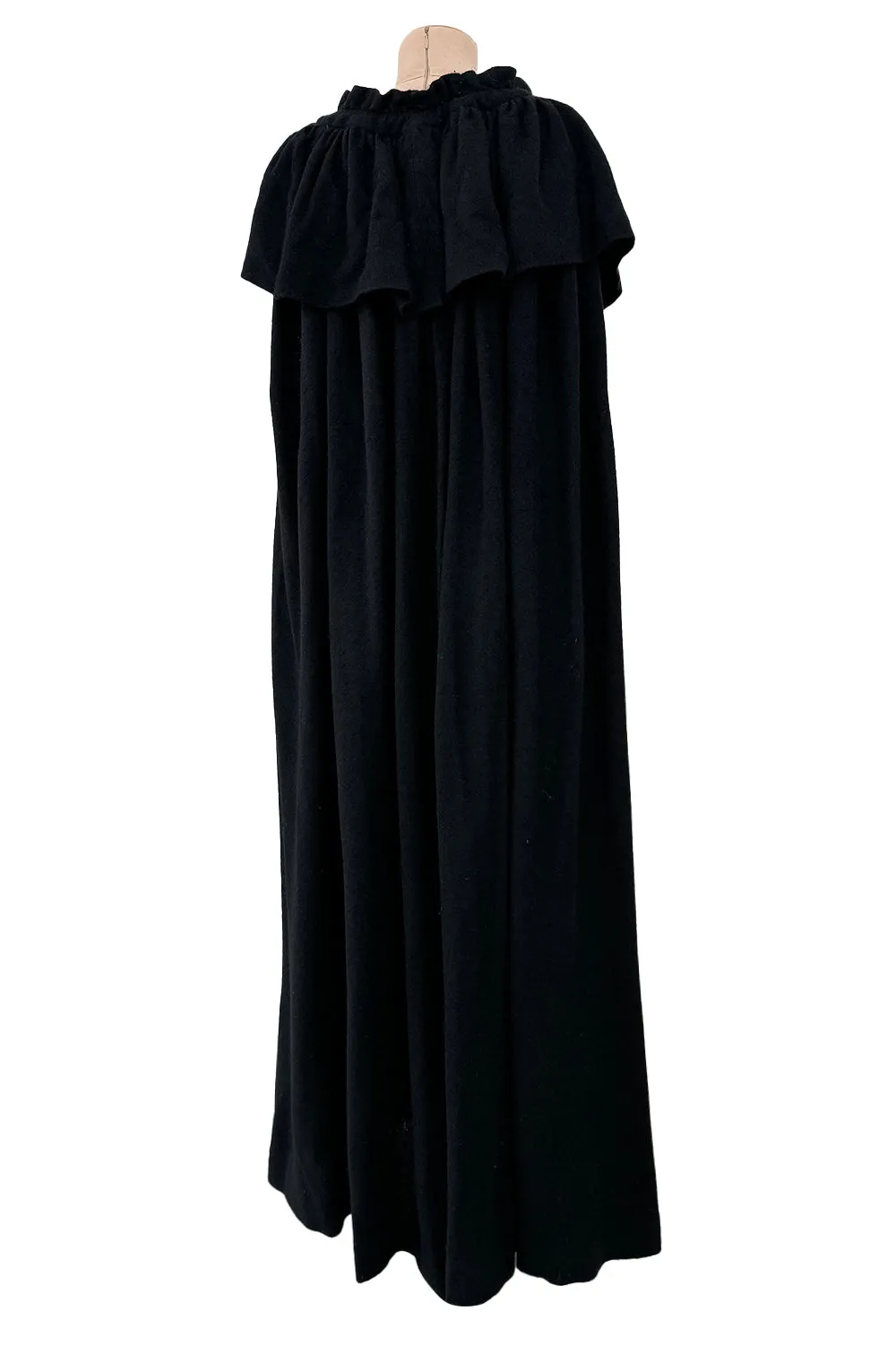 Yves Saint Laurent Fall 1977 Black Cape